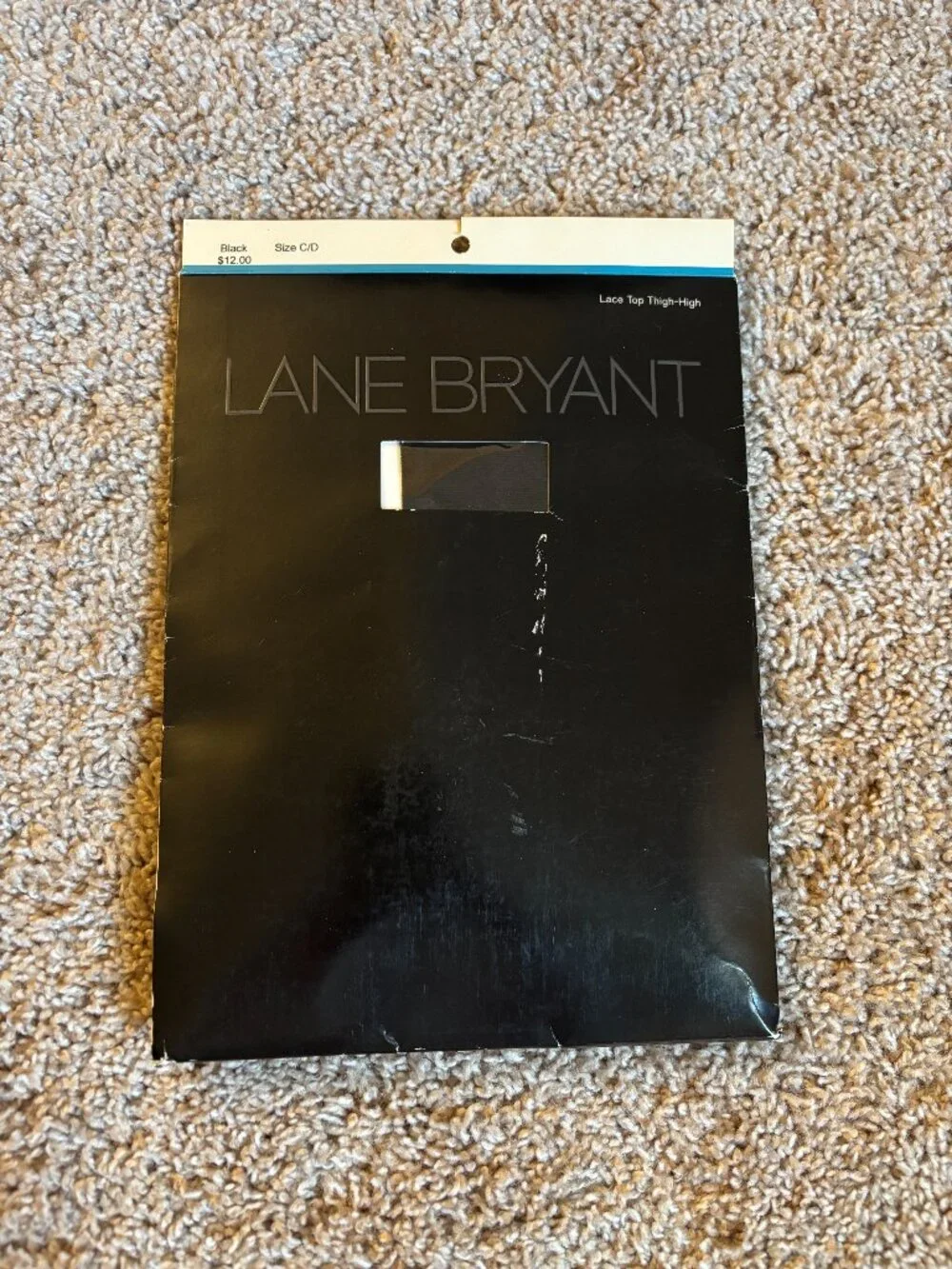 Lane Bryant Lace Top Thigh High Womens C/D Black NWT